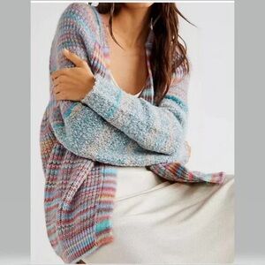Free People Sedona Cardigan Sweater in blue XS